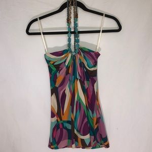 Multi colored halter top